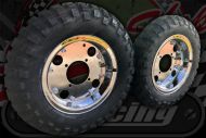 Wheel kit. 8" Great upgrade with Golden Boy tyres. Steel or Alloy Over size rear.