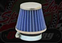 Air filter. 42mm. Cone. K&N style blue