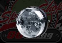 Rear light round clear lens stop and tail 12v LED