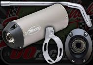 Exhaust. Complete.  PRO-BORE Racing System. Oval. Fits CRF style frames with Honda port. 30mm bore