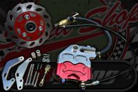 Brake disc kit. Rear. Conversion. Suitable for Monkey bike running 8" or 10" wheels powerful 4 pot