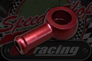 Banjo.Tail  stubby alloy M10 8mm hose fitting red