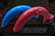 Front fender early C50/70/90 bath tub style Red or Blue
