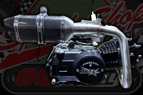 Exhaust. stubby Twin outlet with oxygen sensor boss