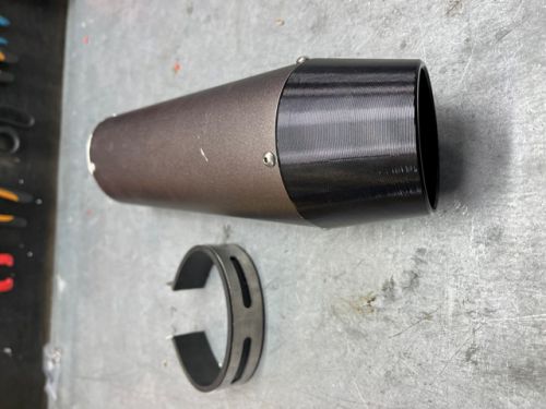 Silencer under seat type from Mini GP Oval shape