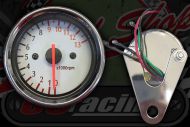Clock. Rev counter. 60mm. White face. 0 - 13,000 rpm