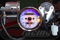 Clock. Speedo. 60mm. COLOUR OPTIONS warning lights. 160KM/H