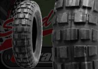 Tyre. Bridgestone. 3.50 x 8". Trail wing.