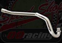 Exhaust front pipe 30mm bore Extra kick out  for CRF's or KLX frame for Honda port cylinder heads stainless