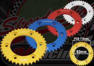 Sprocket. Rear. 428 pitch. 37T or 39T. Suitable for Madass 125cc or late 50cc