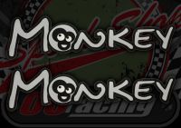 Tank badge. Decal. Monkey.